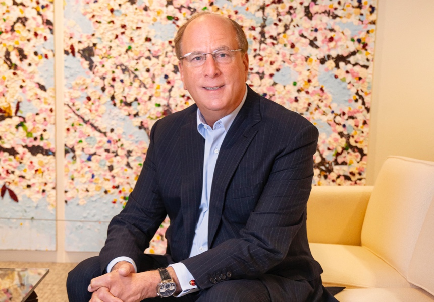 Foto van Larry Fink, CEO van BlackRock